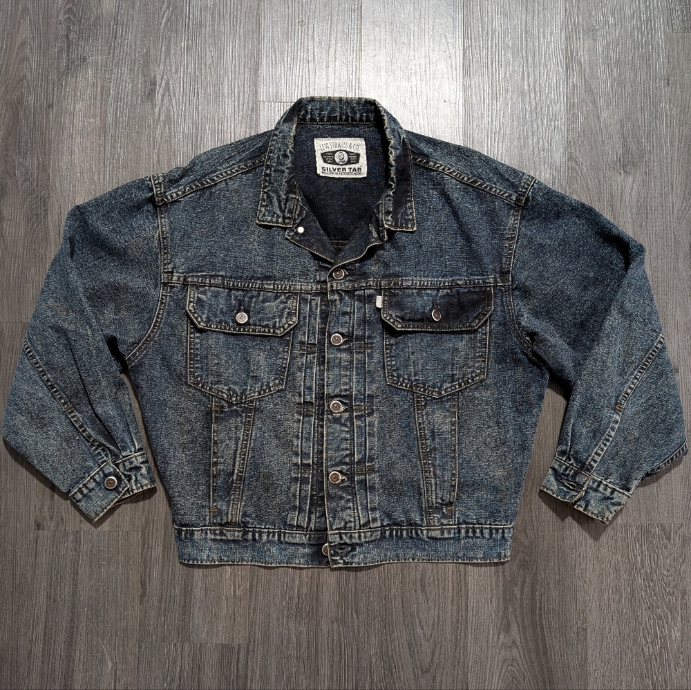 Vintage 80s Levis Silver Tab Denim Jacket Women's Medium
